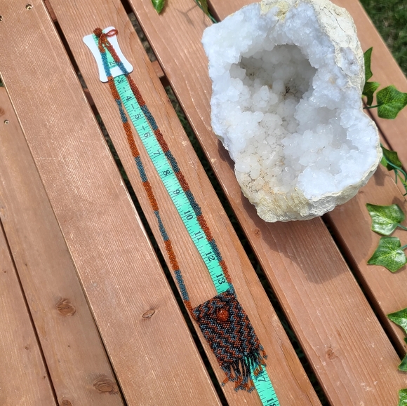 Handmade Indian necklace pouch - Picture 6 of 8